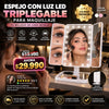 Espejo Luz LED Plegable Maquillaje