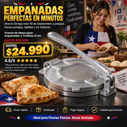 EmpanaPress™ | Prensa De Masa de Empanadas