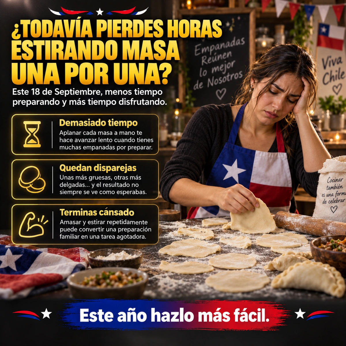 EmpanaPress™ | Prensa De Masa de Empanadas