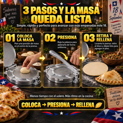 EmpanaPress™ | Prensa De Masa de Empanadas