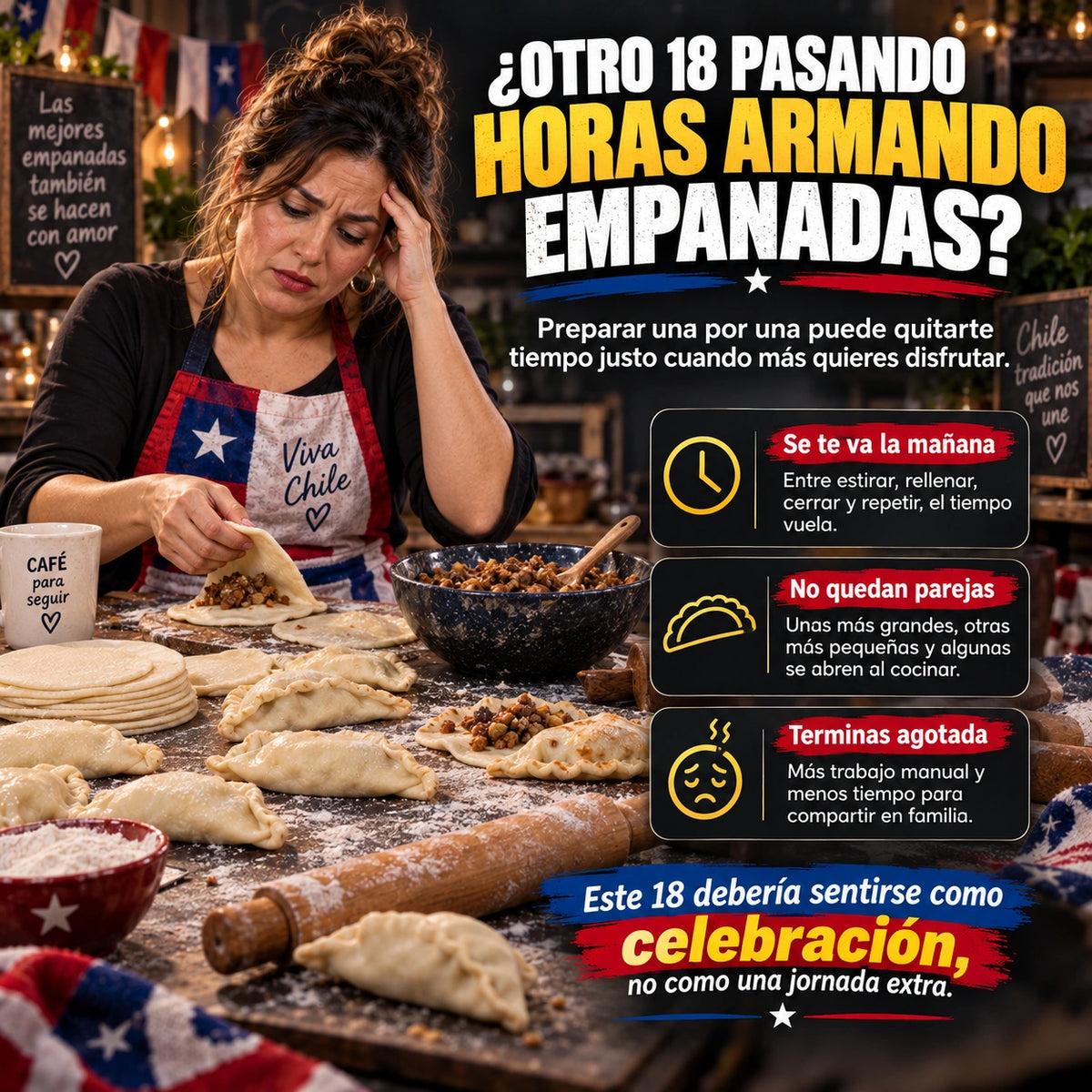 EmpanaFlash™ | Prensa 2 en 1 para empanadas