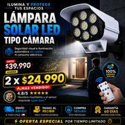 Foco Solar LED con Sensor de Movimiento