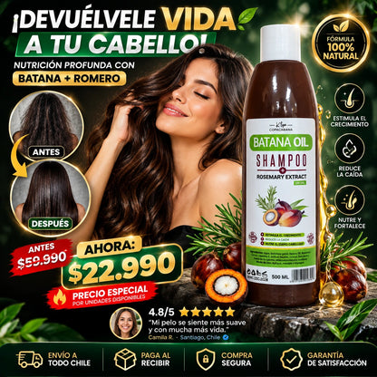 Shampoo de Batana 500ml - Recupera Tu Cabello Más Fuerte, Brillante y Lleno de Vida