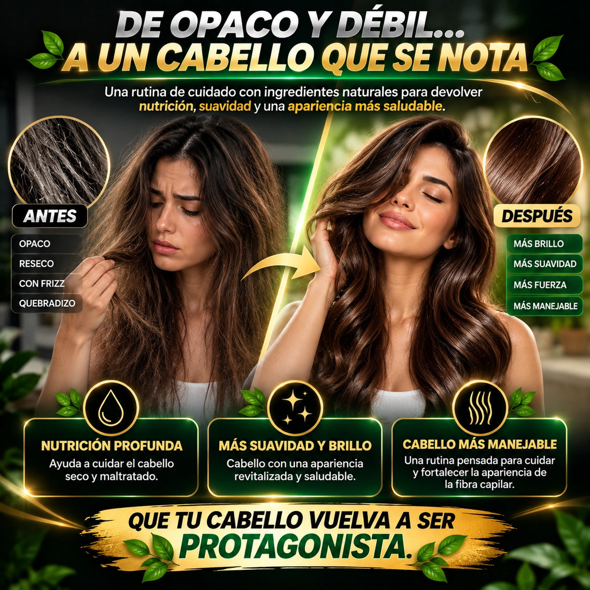 Shampoo de Batana 500ml - Recupera Tu Cabello Más Fuerte, Brillante y Lleno de Vida